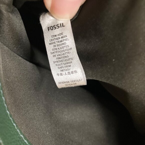 Fossil Green Leather Satchel - Picture 11 of 11